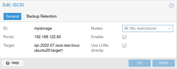 iscsi-proxmox